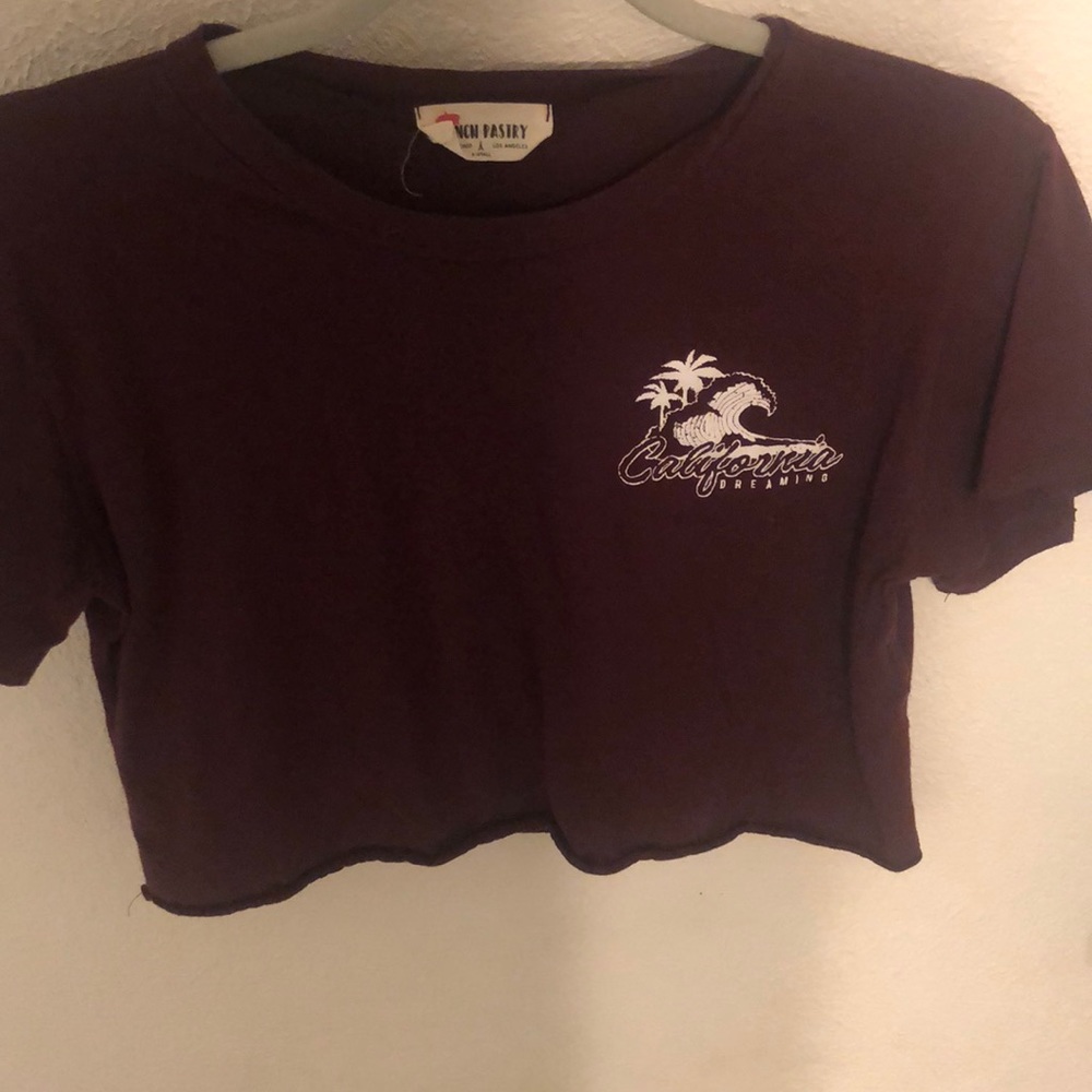 Cropped California Dreaming Shirt- French Pastry